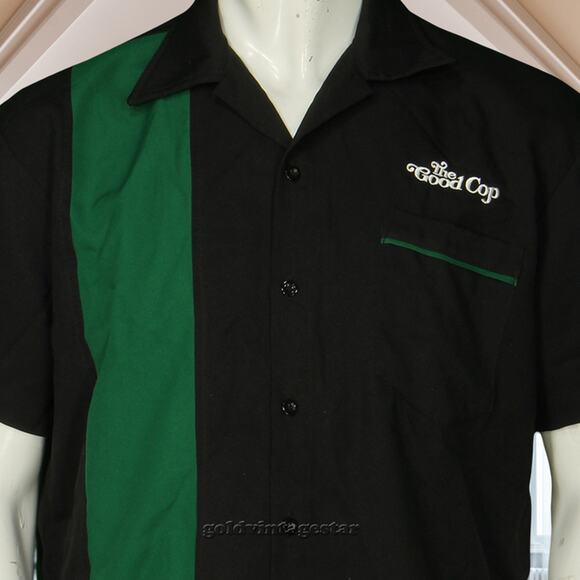 Netflix The Good Cop Promo TV Show Series Be Retro Tony Danza Bowling Shirt M - Picture 2 of 9